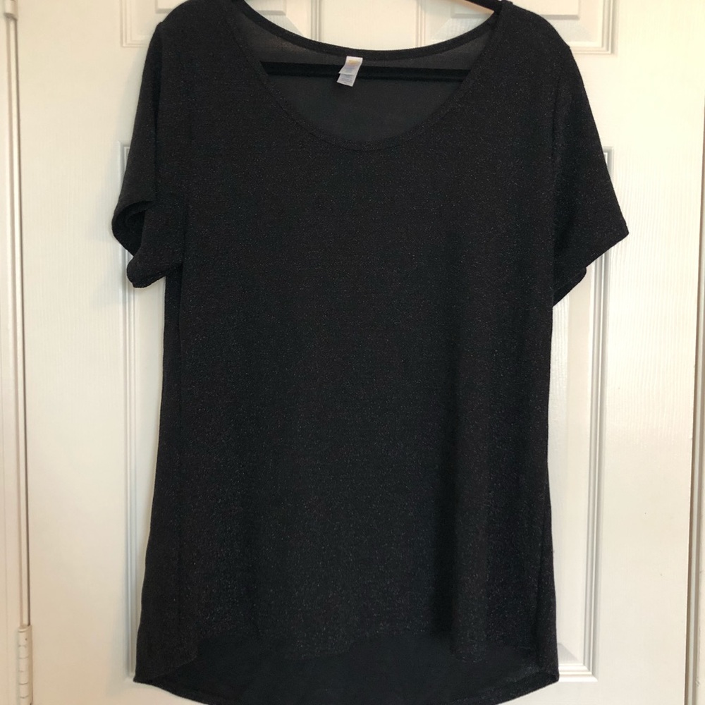Sparkly, black, elegant LuLaRoe Classic T